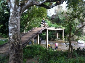 bridge to far  - off-road motorcycle Enduro Tours Chiang Mai Thailand