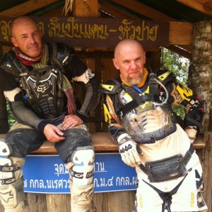 check point  - off-road motorcycle Enduro Tours Chiang Mai Thailand